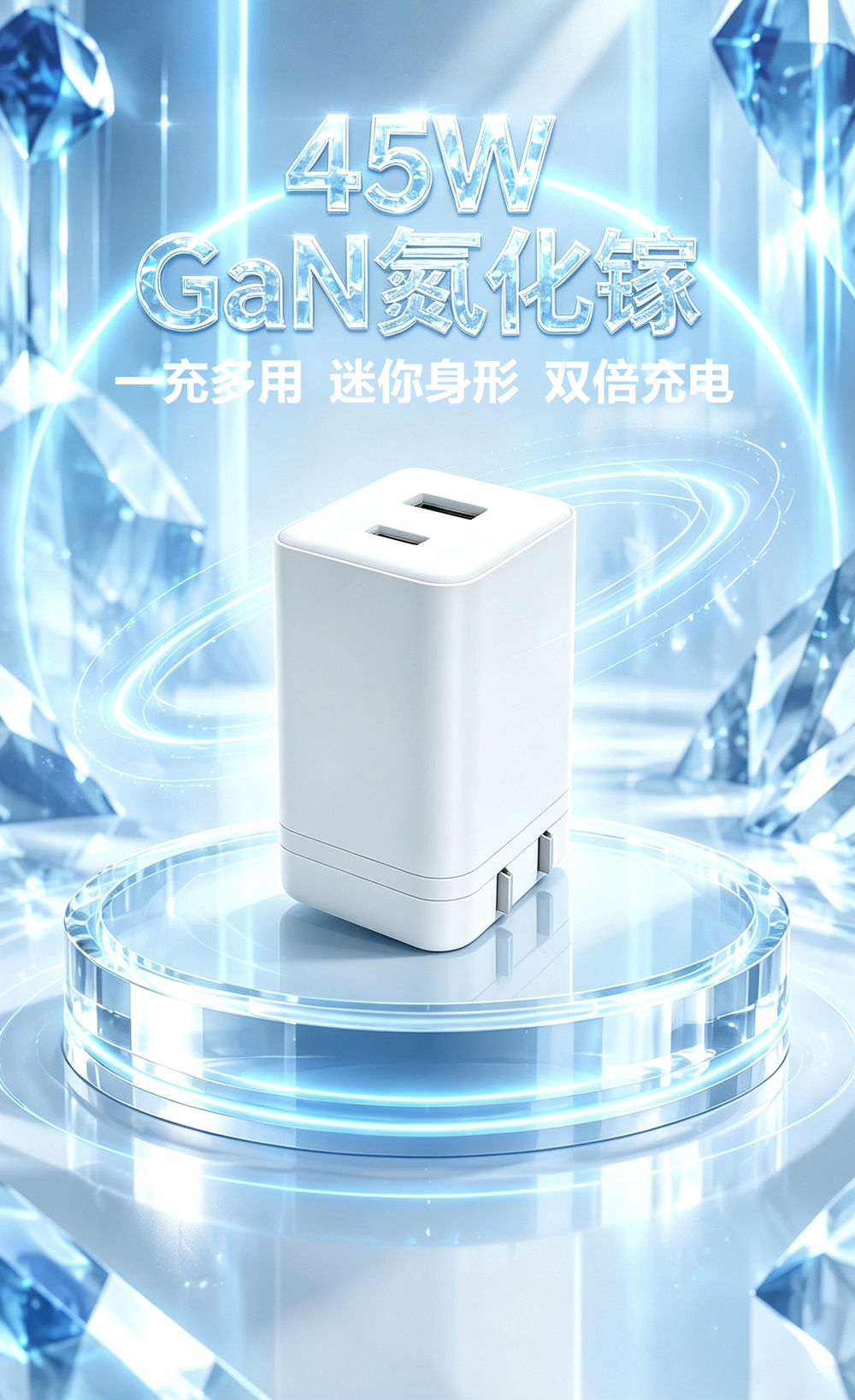 飞天鹰45W氮化镓充电器