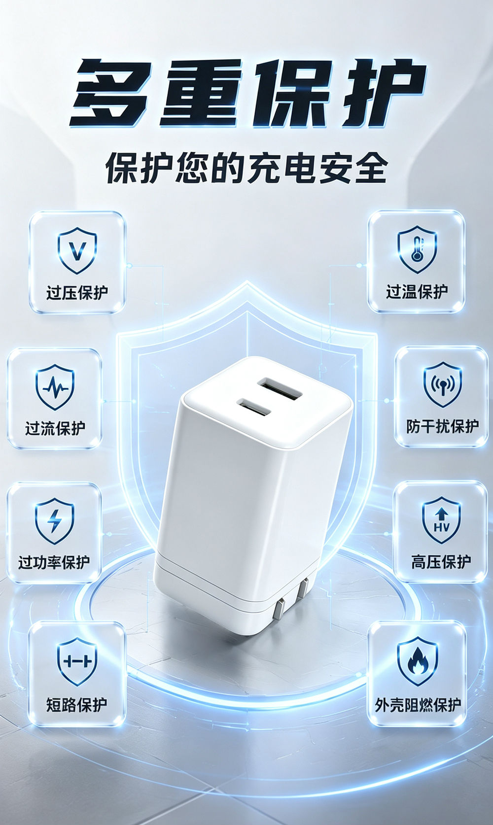 飞天鹰45W氮化镓充电器